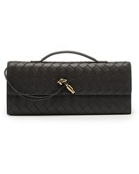 Bottega Veneta - Long Andiamo Intrecciato Leather Clutch - Lyst