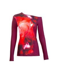 Silvia Tcherassi - Sabra Asymmetric Floral Jersey Top - Lyst