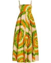 ALÉMAIS - Exclusive Sun Shack Tie-dyed Woven Maxi Dress - Lyst