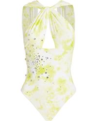 DES_PHEMMES - Exclusive Crystal-embellished Tie-dyed One-piece Swimsuit - Lyst