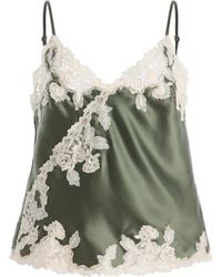 By Malene Birger - Madeleine Lace-Trimmed Satin Cami - Lyst