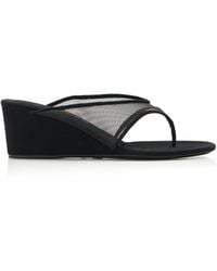 LUCASHEVA - Audokia Mesh Wedge Sandals - Lyst