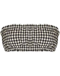 Juillet - Lee Checked Bikini Top - Lyst