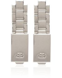 Balenciaga - 24/7 Long Silver-tone Earrings - Lyst