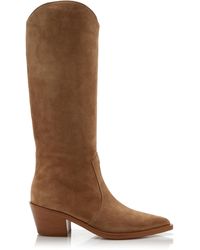 Gianvito Rossi - Suede Western Boots - Lyst