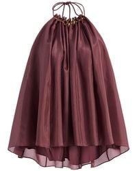 Zimmermann - Aster Gathered Beaded Silk Camisole Top - Lyst