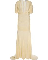 TOVE - Devi Gathered Jersey Gown - Lyst