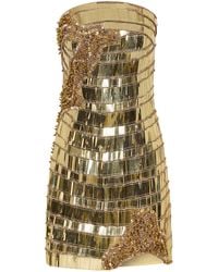 Rachel Gilbert - Ariel Beaded Mini Dress - Lyst