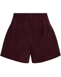 Frankie Shop - Lise Suede Shorts - Lyst