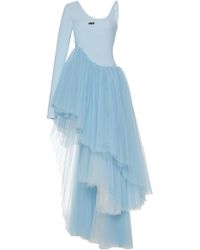 Off-White c/o Virgil Abloh Steavie Couture Tulle Dress - Blue