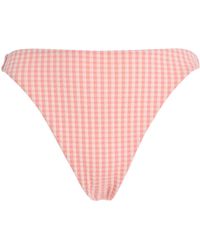 Juillet - Edie High-Waisted Gingham Bikini Bottom - Lyst