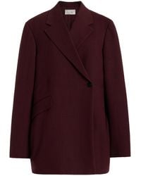 The Row - Azul Wool Double-breasted Blazer - Lyst
