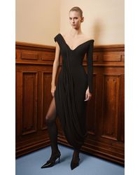 Georges Hobeika - Structured Asymmetric Evening Gown - Lyst