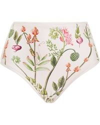 Agua Bendita - Exclusive Magenta Floral Bikini Bottom - Lyst
