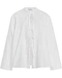 Sloan - Exclusive Cotton Voile Tie Tunic - Lyst