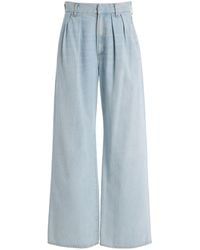 Citizens of Humanity - Petra Pleated Denim Trousers - Lyst