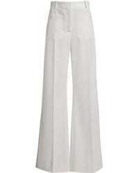 Victoria Beckham - Alina High-Rise Wide-Leg Trousers - Lyst
