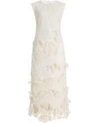 Jonathan Simkhai - Dahlia Floral-Lace Midi Dress - Lyst
