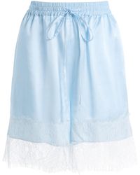 Third Form - Exclusive Whisper Lace-Trimmed Silk-Blend Shorts - Lyst
