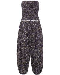 Siedres - Anais Cotton-Blend Jumpsuit - Lyst