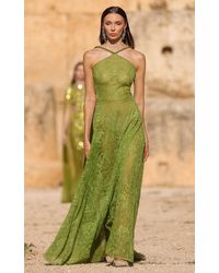 Georges Hobeika - Embroidered Lace Maxi Dress - Lyst