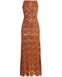 Escvdo - Exclusive Siula Cotton Maxi Halter Dress - Lyst