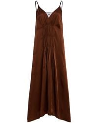 Prada - Satin Crepe Dress - Lyst