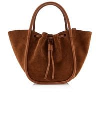 Proenza Schouler - Ruched Small Suede Tote - Lyst