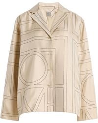 TOTEME - Classic Embroidered Silk Shirt - Lyst