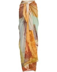 Soleil Soleil - Square Cotton Pareo - Lyst