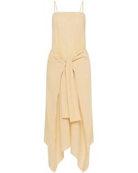 St. Agni - Relaxed Cotton-Blend Midi Dress - Lyst