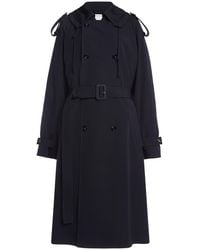 Bottega Veneta - Wool Gabardine Trench Coat - Lyst