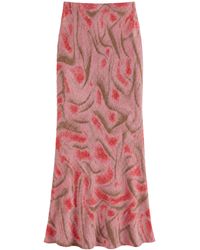 MACCAPANI - Lu Jacquard Maxi Skirt - Lyst