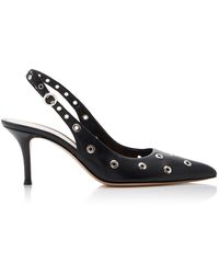 Gianvito Rossi - Studded Leather Slingback Pumps - Lyst