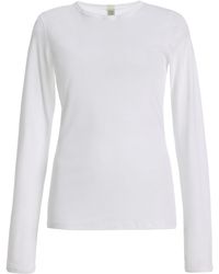 Flore Flore - Olivia Long-Sleeved Cotton Top - Lyst
