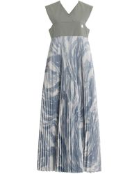 Moncler Genius - 4 Moncler Hyke Plisse Maxi Dress - Lyst