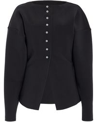 Birrot - Exclusive Lay3 Bonded Crepe Cardigan - Lyst