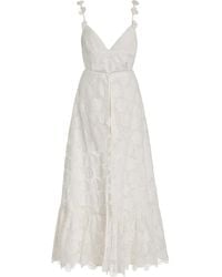 Alexis - Armas Embroidered Lace Playsuit - Lyst