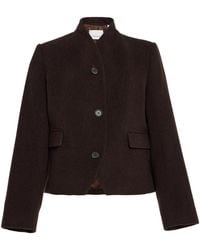 House of Dagmar - Short Curved Wool-Blend Jacket - Lyst