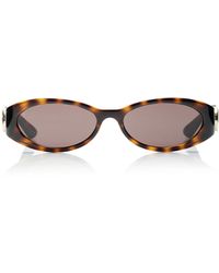 Gucci - Oval-frame Bio-nylon Sunglasses - Lyst
