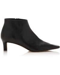 The Row - Carla Leather Boots - Lyst