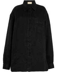 The Row - Nesson Linen-Denim Shirt - Lyst