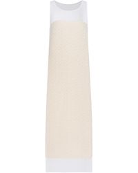 KHAITE - Miriele Bouclé-Inlaid Knit Maxi Dress - Lyst