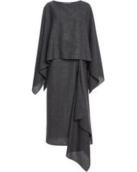 Michael Kors - Caftan-Top Wool-Blend Midi Dress - Lyst