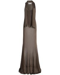 Brandon Maxwell - The Siena Scarf-Detailed Gown - Lyst