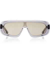 Bottega Veneta - Mask-Frame Acetate; Bio-Nylon Sunglasses - Lyst