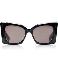 Saint Laurent - Oversized Cat-eye Acetate, Bio-nylon Sunglasses - Lyst
