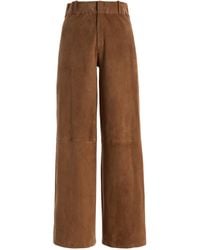Arma - Marina Stretch-Suede Trousers - Lyst