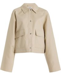 Totême - Cropped Organic Cotton Jacket - Lyst