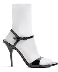 Balenciaga - Avenue Patent Leather Sock Pumps - Lyst
